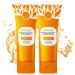 Orange Exfoliating Gel for Face and Body Deep Pore Peeling Scrub Deep Clean Pores Orange Enzymes Exfoliatings Gels Exfoliating Gel for All Types Skin (2 Pack 2 Floz) 2 Pack 2 Fl Oz (Pack of 1)