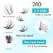 SISILILY 280pcs Lash Clusters - Fluffy 30D & 40D Individual Eyelash Extensions with Bond Seal Remover & Tweezers - Mega D Curl False Eyelashes Kit for International Shipping - Buy Online on GoSupps.com