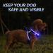 PCEOTLLAR USB Rechargeable LED Dog Harness - Reflective & Breathable for Small & Medium Dogs | Lightweight Flashing Light | Black Blue - Buy Online on GoSupps.com