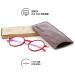 Ultra Thin Reading Glasses for Men & Women - Light +2.5 Blue Light Protection - Graphite MACBA Round - Buy Online on GoSupps.com
