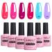AIMEILI Neon Gel Nail Polish Set Soak Off UV LED Gel Polish Multicolour/Mix Colour/Combo Colour Of 6pcs X 10ml - Gift Kit 12 KIT6-12 1.67 ml (Pack of 6)