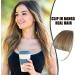 Bang Clip in Hair Extensions - Clip on Air Bangs Human Hair Extensions | Natural Color Clip on Neat Bangs Hair Extension Human Hair Bangs Extensions Stylish Hair Bangs Fringe Hairpieces Light Brown - Buy Online on GoSupps.com