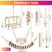 8 PC Colorful Bird Toys for Parrots Budgies Conures & Love Birds - Cage Swing & Hanging Bell - Buy Online on GoSupps.com
