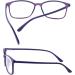 Computer Glasses Blue Light Blocking Anti Eye Strain Anti Glare Fatigue - Lightweight (14g) Frame Unbreakable Purple - Buy Online on GoSupps.com