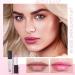 2Pcs Pink Lip Serum Plumper Color Changing Lip Gloss Pink Lip Serum Plump Gorgeous Glow of Lips Pink Lip Serum Booster Glow Color Changing Lip Oil Hydrating Lip Stain for Women - Buy Online on GoSupps.com