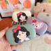 FLYRANGOOV Cute Cartoon Princess Contact Lens Etui - Portable 4-Part Storage Box for Travel - Stylish Avocado Glocke Design - Buy Online on GoSupps.com