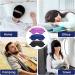 3Pack Silk Sleep Mask Eye Cover for Night Sleeping - Black Blue Purple - Buy Online on GoSupps.com