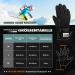 Hikenture Men's Winter Gloves | Waterproof Windproof Touchscreen Ski Gloves | 3M Thinsulate | Perfect for Skiing Cycling & Running - Size M Black - Buy Online on GoSupps.com