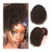 Hair Extensions 8 Inch Short Curly with Drawstring Hairpin Ponytail Afro Ponytail Hair Extension Synthetic Curly Bun for Black Women Hair Pieces For Women (Color : D Size : 8inches) 8inches D