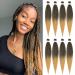 Beyond Beauty 8 Packs Black Pre Stretched Braiding Hair Synthetic Yaki EZ Braiding Coi Leray Braids Knotless Braiding Hair Extensions Pre Stretched Hot Water Setting Crochet Braids 20Inch(T27) 8Packs--20Inch T1B-27