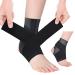 Seektop Ankle Brace Plantar Fasciitis Relief with Strong Compression Strap and Stabilizers for Achilles Tendonitis Sprained Ankle Ankle Support for Volleyball Running Basketball Large 1