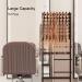 Yumkfoi Wooden Braiding Hair Rack | 144 Pegs Hair Holder for Braiding | 2-Sided Standing Braid Rack with Wheels | Hair Separator Stand & Extension Holder - Buy Online on GoSupps.com