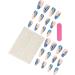 Nail art pieces wearable nail pieces blue marble pattern smudged nail pieces ins wearable false nails nail art patches 1 count (Pack of 1) - Buy Online on GoSupps.com
