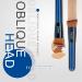 MSQ Liquid Foundation Brush - Synthetic Dense Bristles for Blending Liquid Cream Concealer - Premium Quality (Blue) - Buy Online on GoSupps.com