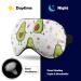 Cute Avocado Floral Sleep Mask - Adjustable Light Blocking Eye Mask for Men & Women | Funny Summer Sleep Shade Cover - Buy Online on GoSupps.com