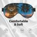 Sunset Hawaiian Palm Tree Print Double-Sided Eye Mask | Soft Light-Blocking Sleep Enhancer for Travel & Home - Buy Online on GoSupps.com