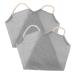 Vaguelly 2pi ces Lot de De Douche Exfoliants Extensibles pour Corps pour Dos Jambes Accessoires De Bain Gris Gris Clair