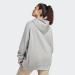 Adidas Women's Essentials Linear Full-Core French Terry Hoodie - Plus Size XL/Large - Medium Gray Heather/White Training Jacket - Buy Online on GoSupps.com