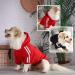 Dog Sweater for Small Dogs | Cute Cotton Hoodie for Puppies & Cats | Warm Pullover XS in Black & Red - International Shipping Available - Buy Online on GoSupps.com