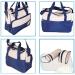 Mummy Baby Diaper Bag Set - 5-Piece Multi-Function Tote with Bottle Bag, Changing Mat, Dark Blue - Buy Online on GoSupps.com