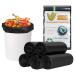 Fyy garbage bags waste bags | 5 roll |120 pieces |Waste bags garbage bags 3l 5l 8l 9l 10L garbage bags for bathroom kitchen bedroom toilet office black - 4 gallons 45*50 cm -4 gallons (120 black)