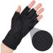 Summer Semi-Finger Men's Cotton Bicycle Gloves | Anti-Slip UV Protection Thin Sun Protection for Driving Golf & Cycling - Black - Buy Online on GoSupps.com