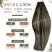 Runatur Real Hair Weft Extensions - 30cm Black Silver Seamless Tressen | 80g Smooth Sew-in Hair Extensions - Buy Online on GoSupps.com