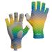 Fishing Gloves for Men and Women, Half Finger Gloves for Rowing, Sailing, Hiking, and Kayaking, Quick Dry UV Protection UPF 50+ Medium Fish Scale-Long Cuff