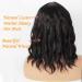 Diamond Queen Short Wavy Black Bob Wig - Shoulder Length Synthetic Lace Wig for Black Women (1B) - Buy Online on GoSupps.com