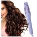 1.25 Inch Curling Iron 1.25 Inch Curling Wand Auto Shut Off Detangle and Scald-Free Hair Wand Curling Iron Purple