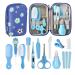 RoseFlower 12 in 1 Baby Grooming Kit Newborn Baby Healthcare Kit Baby Essentials Accessories with Comb Hair Brush Nail Clipper Baby Health Care Kit for Nursery Infant Toddlers Boys Girls Blue #A-12pcs-Blue