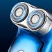 Reiserasierer - EWFAS Blue Electric Facial Razor for Men & Women | Compact Travel Shaver Gift for Family & Friends - Buy Online on GoSupps.com