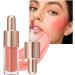 WOBBLO Liquid Cheek Blush | Natural Water Moisturizing Creamy Blush for Girls Soft Beauty Product for Daily Life Travel Soft Makeup Breathable 101 Cm - Buy Online on GoSupps.com