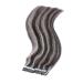 Tape In Hair Extensions - #1B/Gray - 40cm 30 Bricks 100% Remy Real Hair - Adhesive Tressen by Novon Hair Extensions - International Shipping Available - Buy Online on GoSupps.com