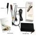 Portable Hair Straightener & Curling Iron for Short Hair - 3-Speed Temperature Adjustment Brush Straightener for Thick Hair - Silver - Buy Online on GoSupps.com