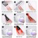 DRIZZLE. BEAUTY 21 Pcs Gel Nail Polish Kit - Soak Off UV Gel Set with Black, White, Glitter, Nude, Gray & Neon Colors - Starter Kit with Top Coat and Base Coat - Buy Online on GoSupps.com