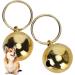 2Pcs Extra Loud Copper Bells for Pets - Jingle Bell Dog Collar Straps - Save Birds and Wildlife - Gold - Buy Online on GoSupps.com
