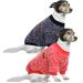 Hualisiji 4xl dog sweater Large dog sweatshirt hood for large dogs warm and light with a soft texture elasticity easy to wear (red+navy blue) 2PCs red+navy blue 4xl