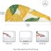 Eco-Friendly Green Yellow Leaf Hair Towel 2 Pack | Super Absorbent Quick Dry Hair Turbans for Women & Girls - Buy Online on GoSupps.com