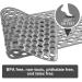 YINENN Non Slip Bath Shower Mat with Suction Cups - Machine Washable, Latex-Free, 30x17 Inch, Grey - Buy Online on GoSupps.com
