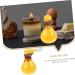 Garvalon Ceramic Pot Container for Essential Oils - Yellow 5.5x7.5cm | Perfect for Beauty Salons and Spa Needs - Buy Online on GoSupps.com