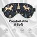BREAUX House Deer Tree Christmas Print Double Sided Eye Mask | Blackout Sleep Mask for Women & Men - Perfect Gift for Holidays - Buy Online on GoSupps.com