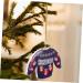 Alipis 4pcs Pendant Resin Xmas Design Party Home Christmas Pendants Sweater Tree Ornament Festival Hanging Bluex4pcs 9x6cmx4pcs - Buy Online on GoSupps.com