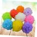 Healeved 8pcs Shower Ball Bath Sponge Set - Exfoliating Loofah Sponges for Body - Bulk Shower Scrubber - Korean Bath Flower - 1 Pack - Buy Online on GoSupps.com