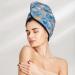 Hair Towel Wrap - Quick Drying Hair Turban with Button | Cute Chickens & Flowers Design - Buy Online on GoSupps.com