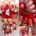 Christmas Nail Art Stamping Plates Set - 10pcs Snowflake Snowman Stamp Images for Xmas Nail Decoration | EBANKU Xmas Nail Template Collection - Buy Online on GoSupps.com