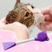 Cat Chin Scrubber - Manual Scrubber Brush for Cats Lightweight Design Soft Chin Brush for Face Jaw Chin Gums and Tongue Cleaning Purple - Buy Online on GoSupps.com