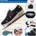 Men's Wide Diabetic Shoes with Removable Memory Foam Insoles - Light Blue, Size 11.5/12.5 - Buy Online on GoSupps.com