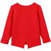 SMILING PINKER Toddler Girls Knit Cardigan 6 Years Red - Soft & Warm with Pockets - Buy Online on GoSupps.com