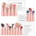 15Pcs Pink Makeup Brushes Set with 3Pcs Sponges - Professional Synthetic Brushes for Women and Kids - Face, Eyes, and Blush Makeup Tools - Buy Online on GoSupps.com